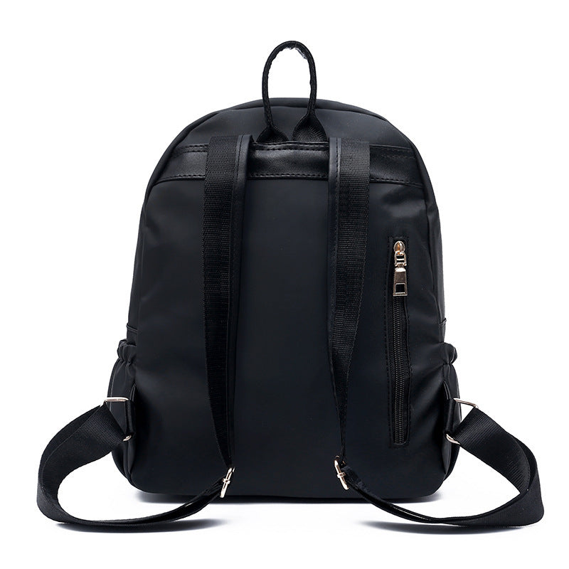 Waterproof Oxford Backpack Women Black School Bags - Kenzllc