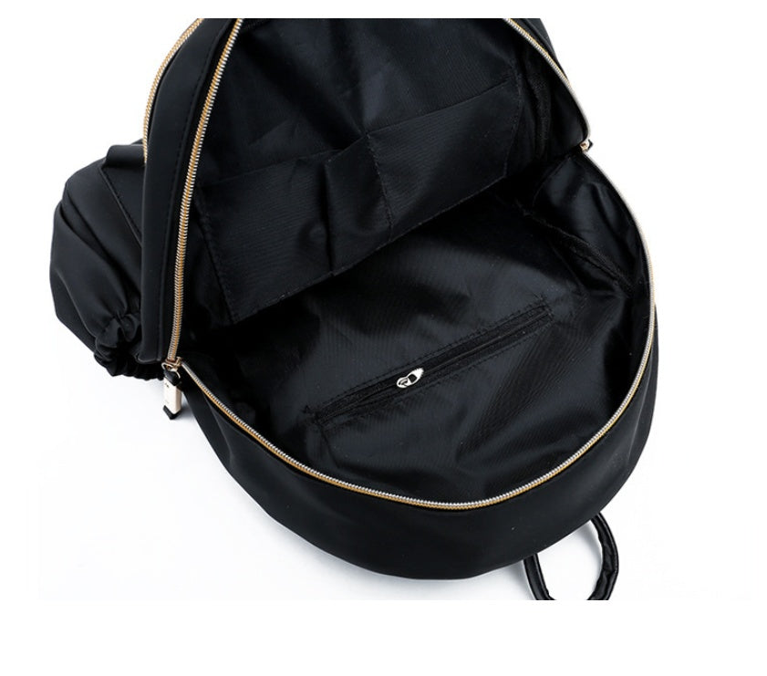 Waterproof Oxford Backpack Women Black School Bags - Kenzllc
