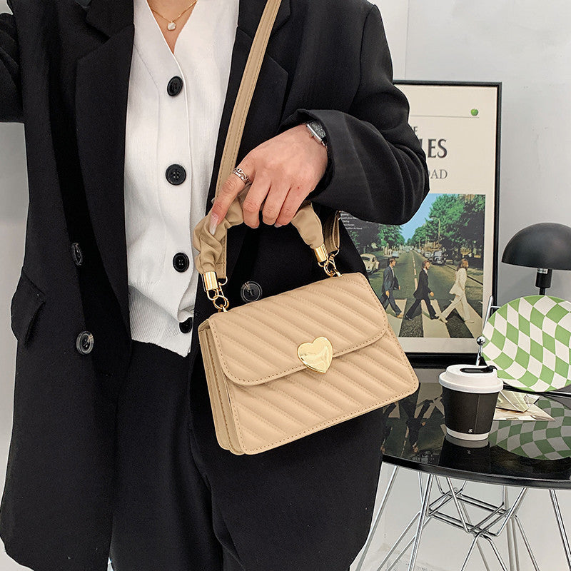 Women Handbags Fashion Chain Shoulder Bags With Love Metal Design - Kenzllc