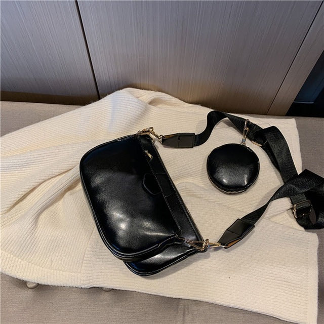 Hand Bag set Black College Luxury Bags For Women - Kenzllc