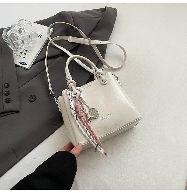 Women's Messenger Bag Fashion Portable One-shoulder Bucket Bag - Kenzllc