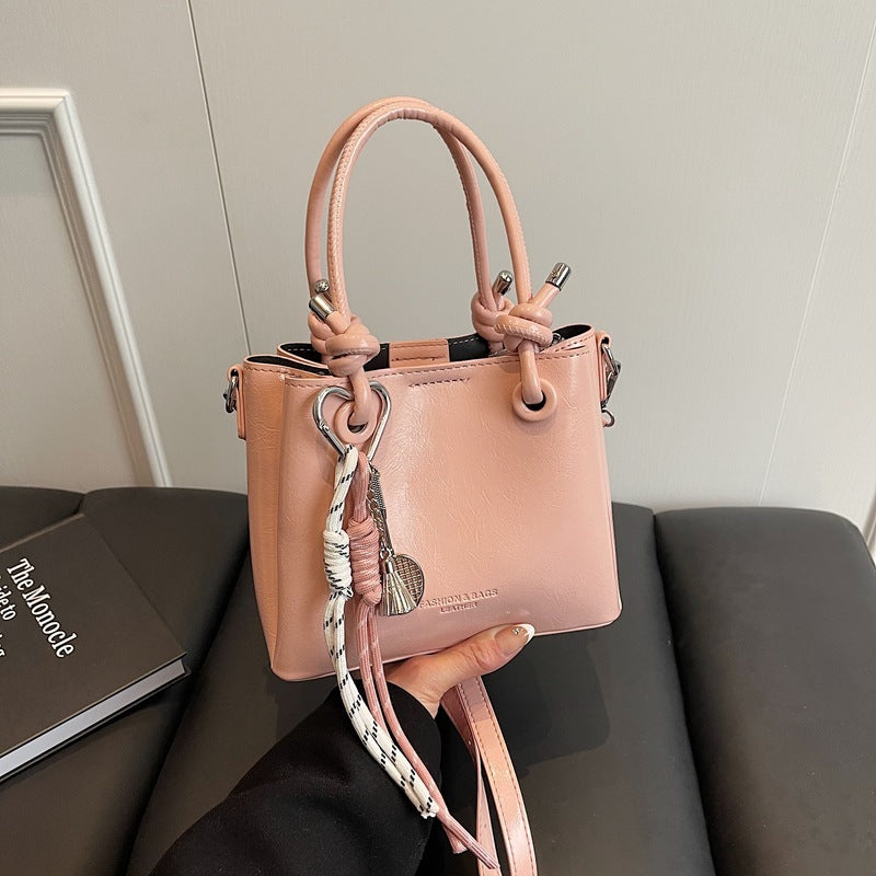Women's Messenger Bag Fashion Portable One-shoulder Bucket Bag - Kenzllc