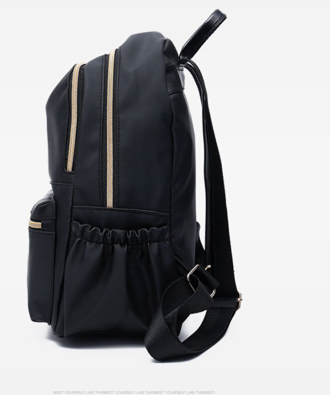 Waterproof Oxford Backpack Women Black School Bags - Kenzllc
