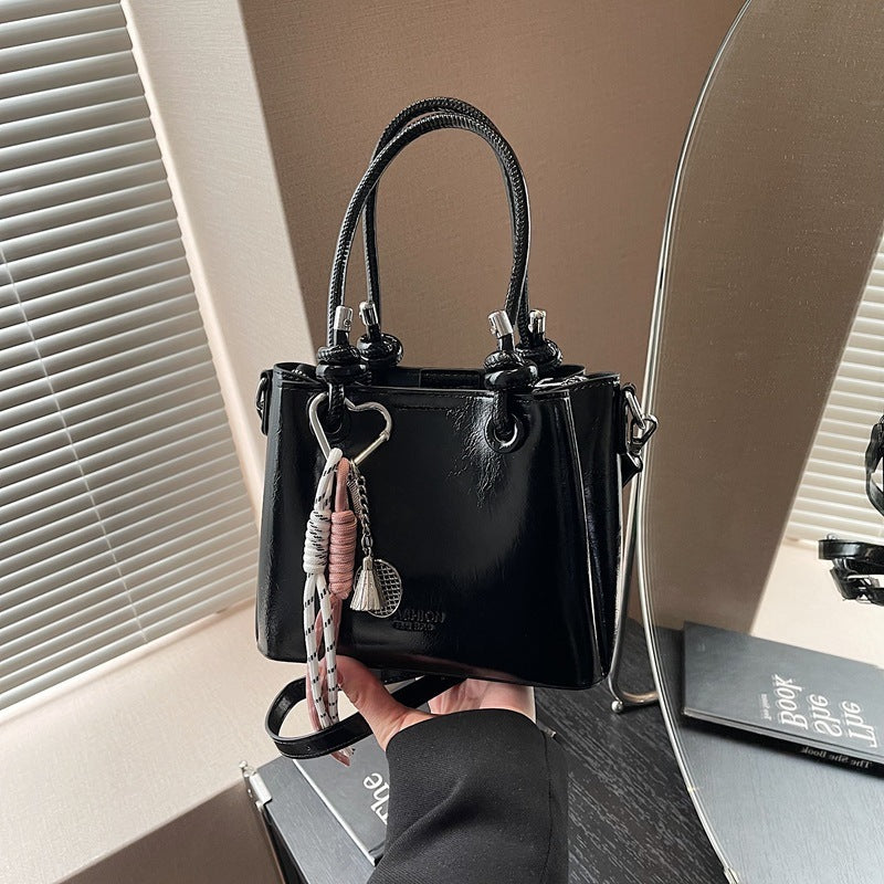 Women's Messenger Bag Fashion Portable One-shoulder Bucket Bag - Kenzllc