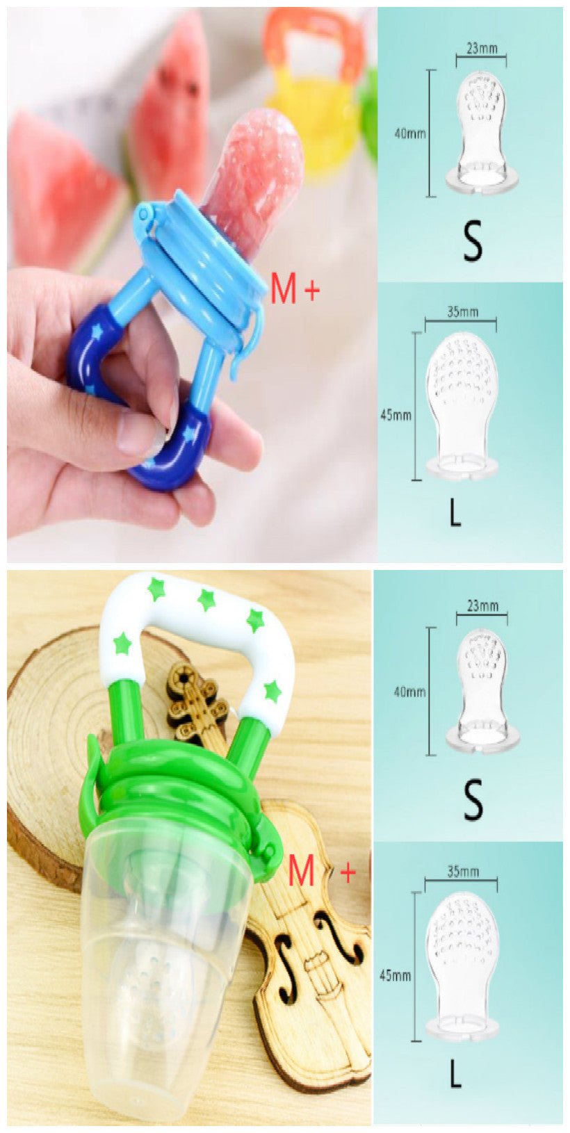 New Baby Silicone Pacifier, Encapsulated To Soothe Complementary Food Feeding Artifact - Kenzllc