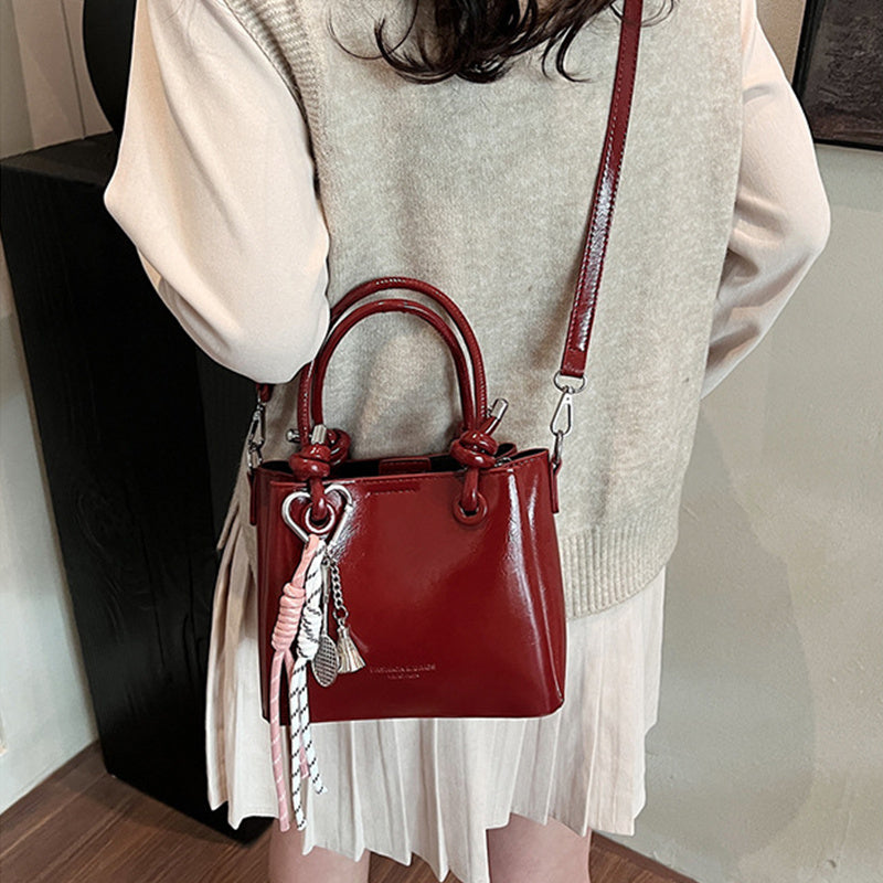 Women's Messenger Bag Fashion Portable One-shoulder Bucket Bag - Kenzllc