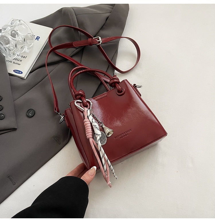 Women's Messenger Bag Fashion Portable One-shoulder Bucket Bag - Kenzllc