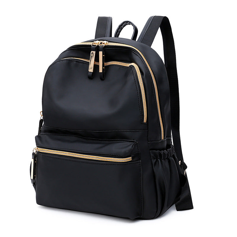 Waterproof Oxford Backpack Women Black School Bags - Kenzllc