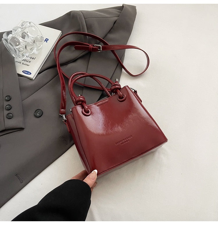 Women's Messenger Bag Fashion Portable One-shoulder Bucket Bag - Kenzllc