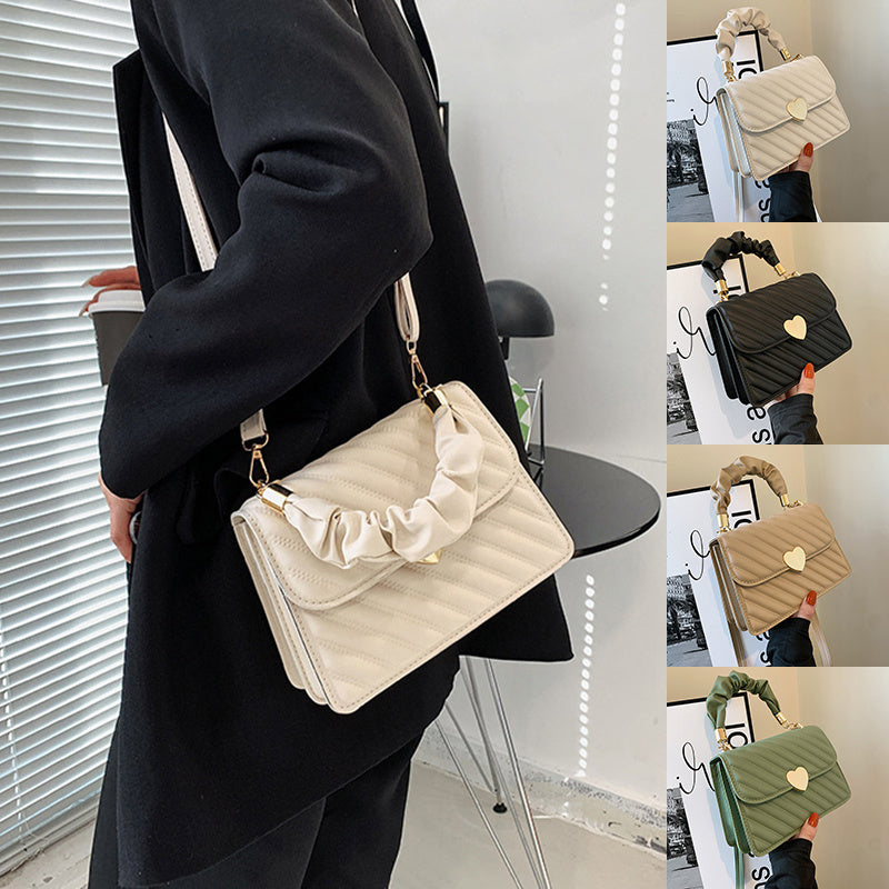 Women Handbags Fashion Chain Shoulder Bags With Love Metal Design - Kenzllc