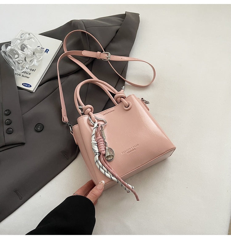 Women's Messenger Bag Fashion Portable One-shoulder Bucket Bag - Kenzllc