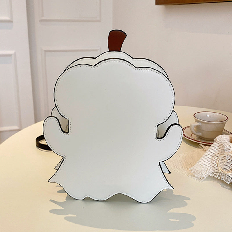 Halloween Shouder Bags Creative 3D Cartoon Pumpkin Ghost Design Cute Bags Women Cell Phone Purses Novelty Personalized Candy Crossbody Bags - Kenzllc