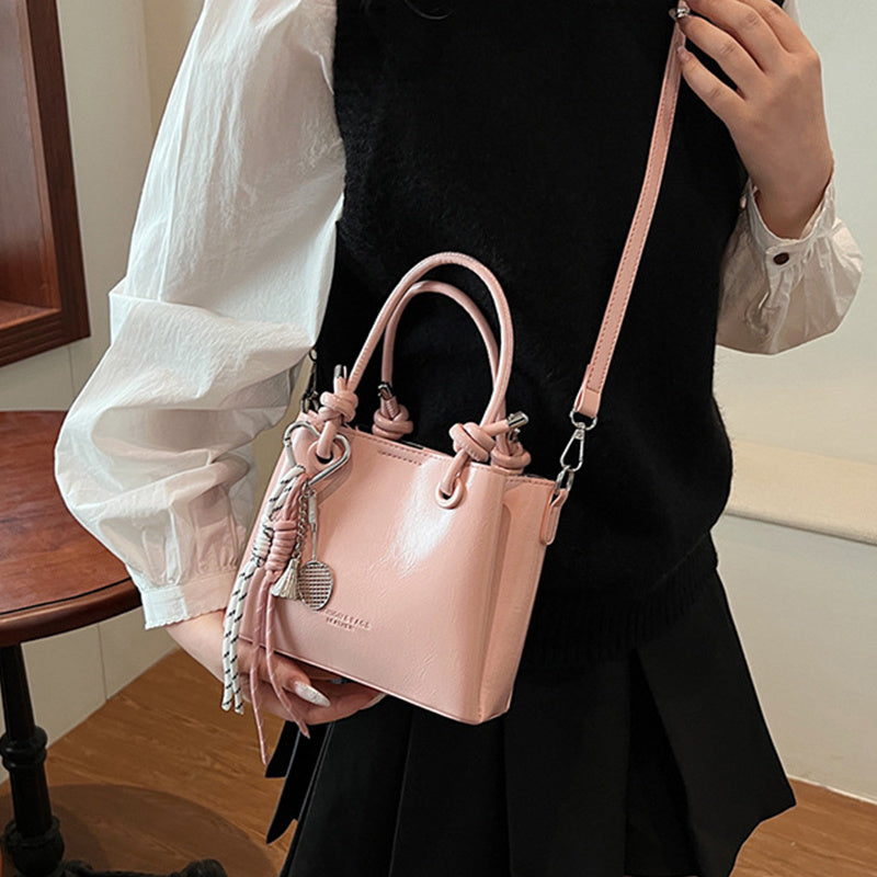 Women's Messenger Bag Fashion Portable One-shoulder Bucket Bag - Kenzllc