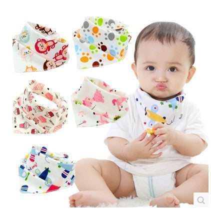 Baby Bibs Waterproof Triangle Cotton - Kenzllc