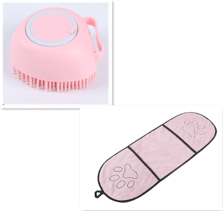 Pet Silicone Bath Brush - Kenzllc