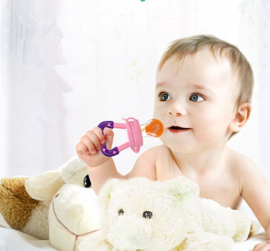New Baby Silicone Pacifier, Encapsulated To Soothe Complementary Food Feeding Artifact - Kenzllc