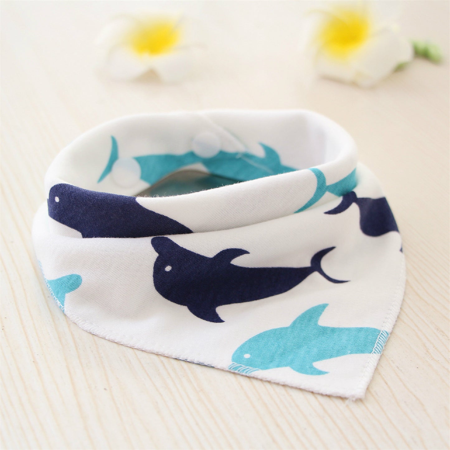 Baby Bibs Waterproof Triangle Cotton - Kenzllc
