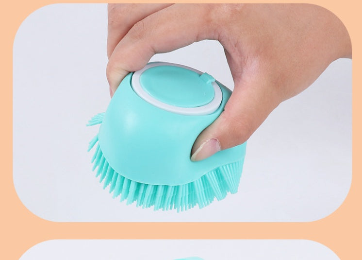 Pet Silicone Bath Brush - Kenzllc