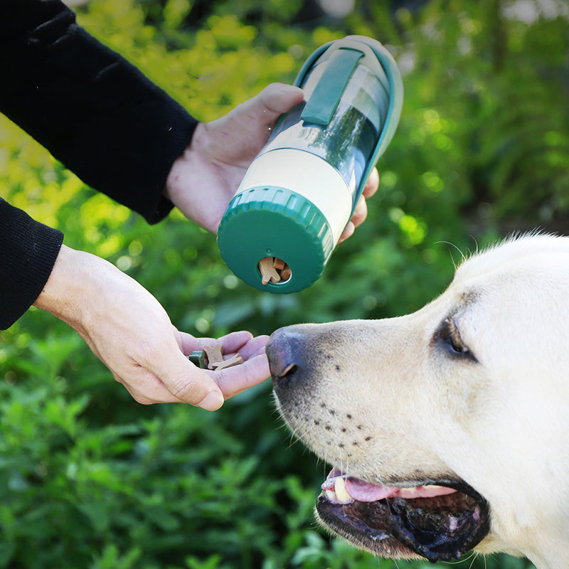 2 In 1 Multifunction Pet Water Bottle and Food Bowel water dispenser - Kenzllc