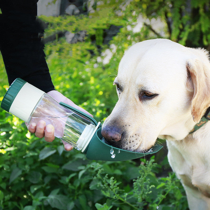 2 In 1 Multifunction Pet Water Bottle and Food Bowel water dispenser - Kenzllc