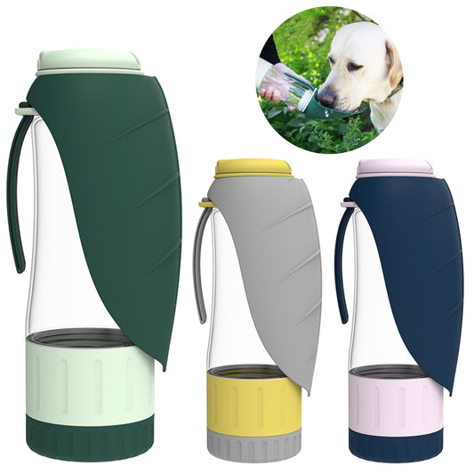 2 In 1 Multifunction Pet Water Bottle and Food Bowel water dispenser - Kenzllc