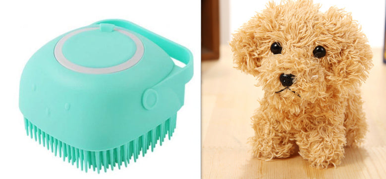 Pet Silicone Bath Brush - Kenzllc